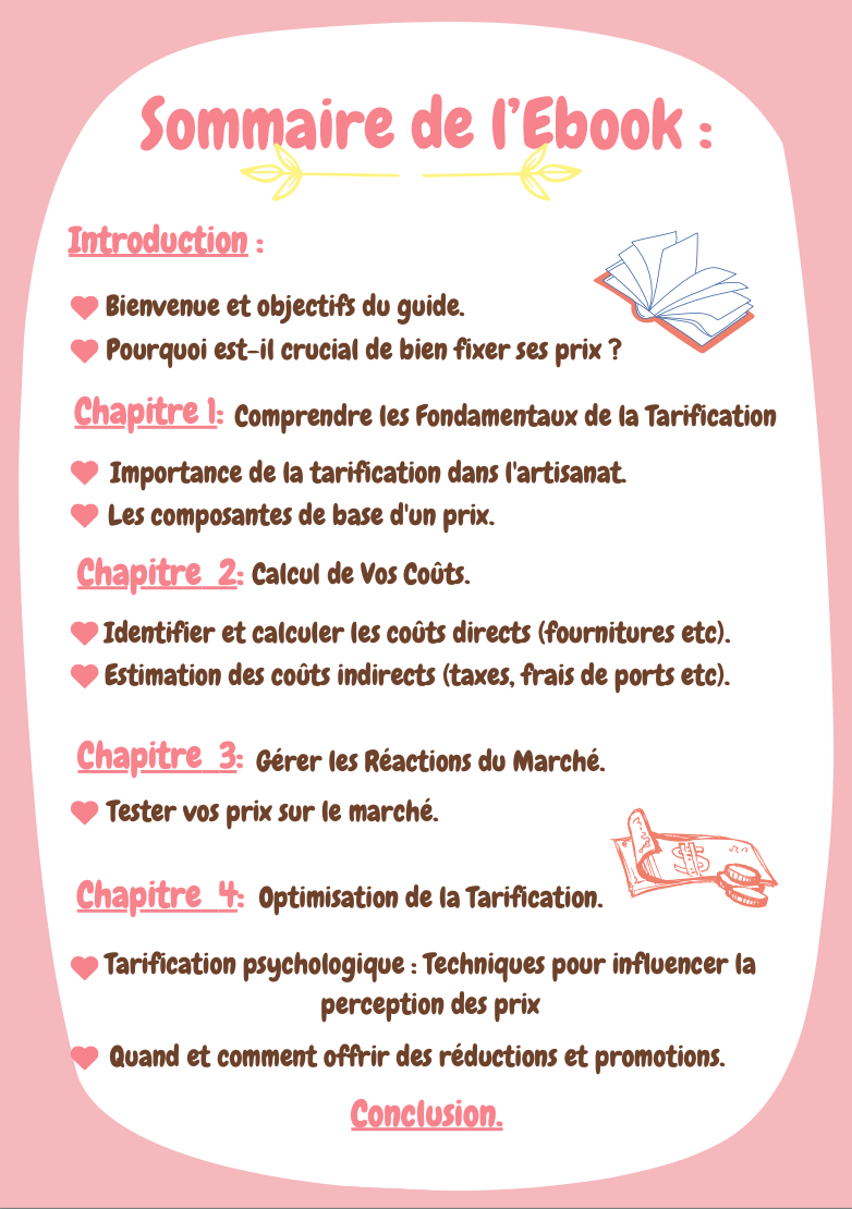 Comment fixer le prix de vos créations 🧸 (Livre numérique)
