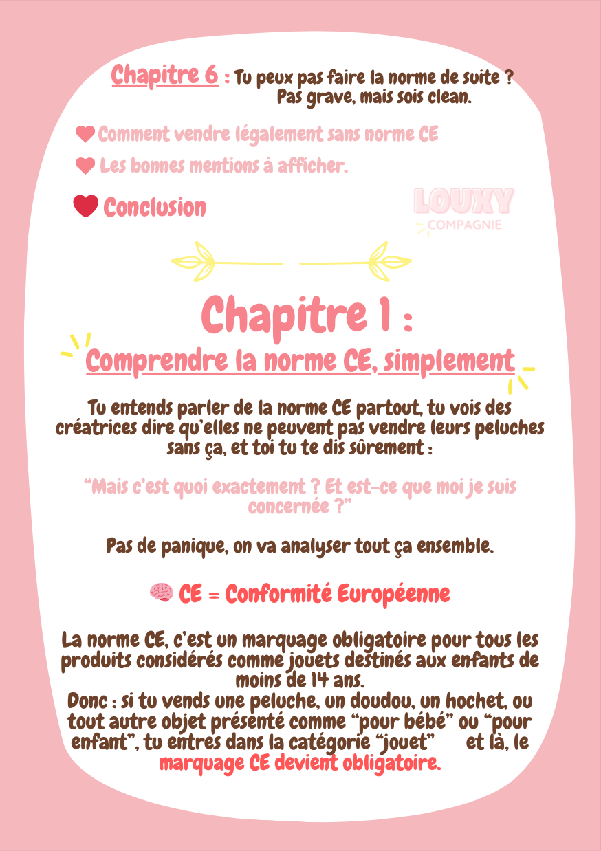 Normes CE et peluche au crochet : ce qu'il faut savoir 🧠 (Livre numérique)