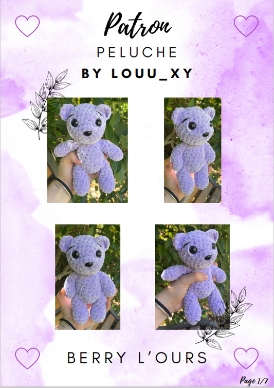 Modèle de Berry l’ourson au crochet ( Ebook numérique )