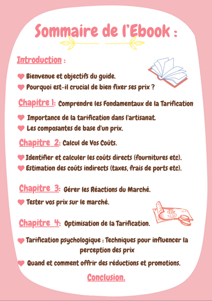 🎁⚠️ Pack spécial – Lancer & structurer ton business de crochet (Livres numériques)