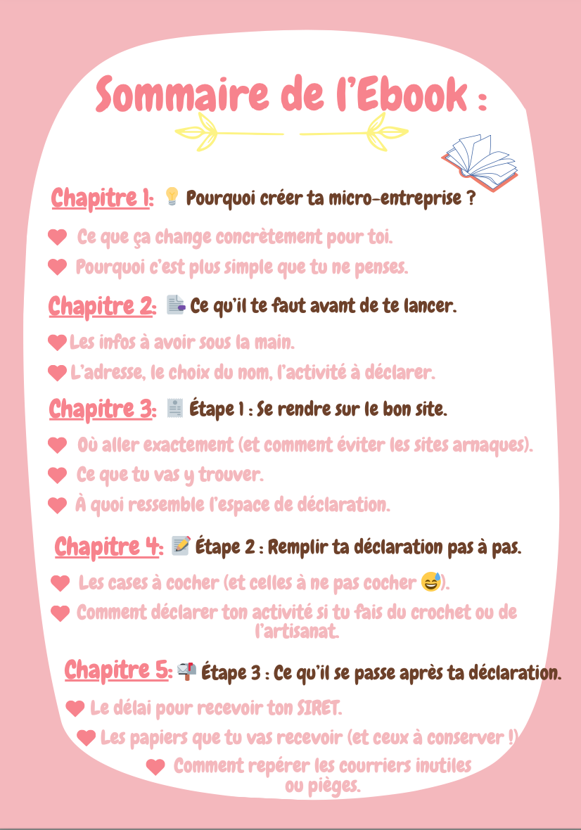 🎁⚠️ Pack spécial – Lancer & structurer ton business de crochet (Livres numériques)