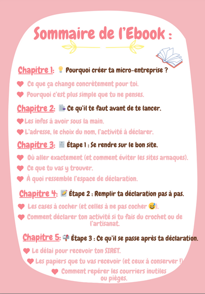 🎁⚠️ Pack spécial – Lancer & structurer ton business de crochet (Livres numériques)