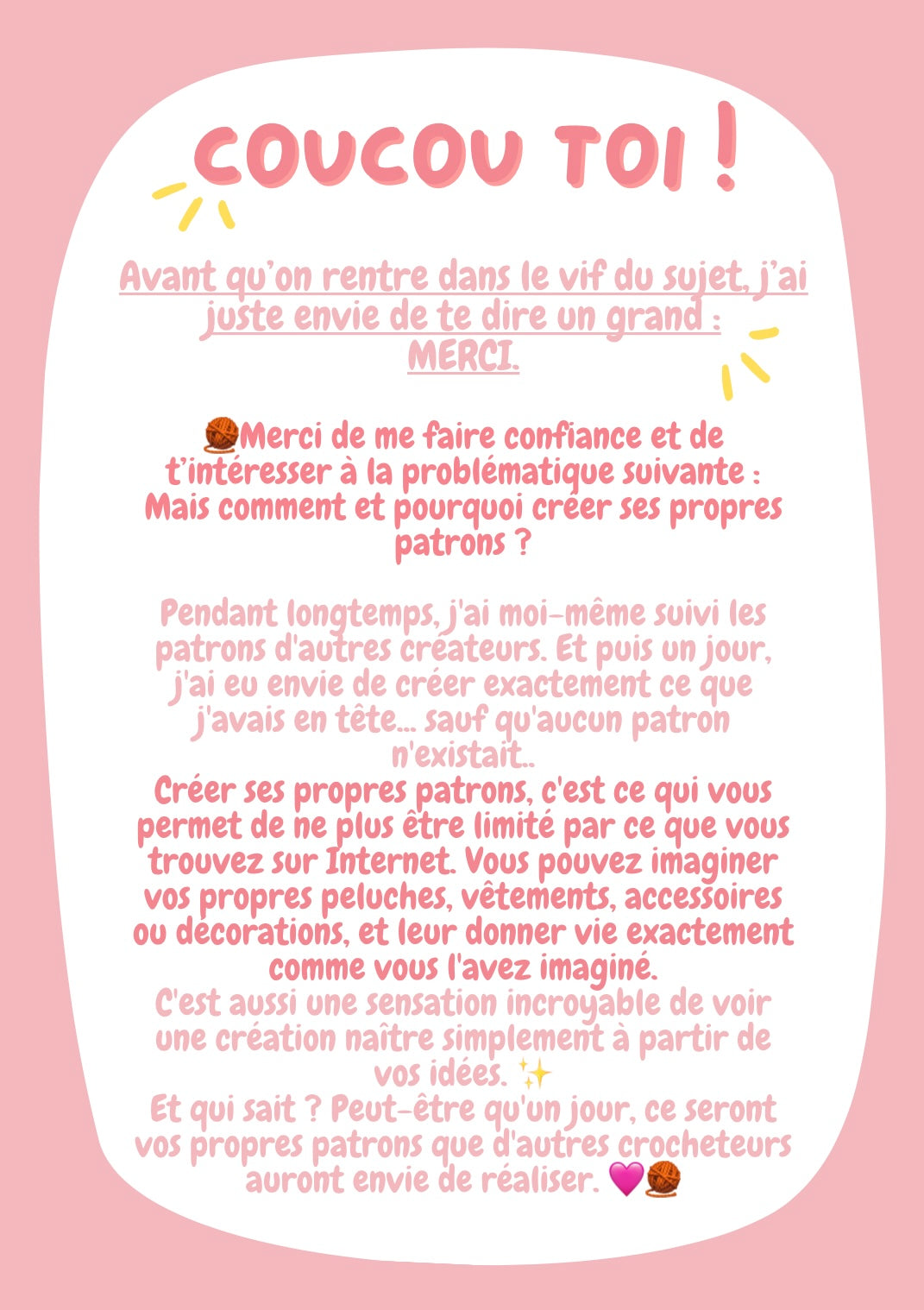 Comment créer ses propres tutos crochet 🧶 (livre numérique de 47 pages)